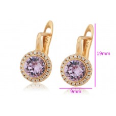 gilt earrings with swarovski elements