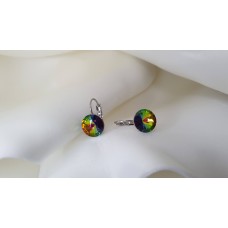 gilt earrings with swarovski elements